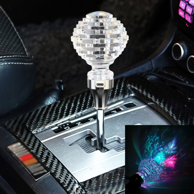 Universal Car Nest Shaped Crystal Gear Head Gear Shift Knob with Light - Shift Knob by PMC Jewellery | Online Shopping South Africa | PMC Jewellery | Buy Now Pay Later Mobicred