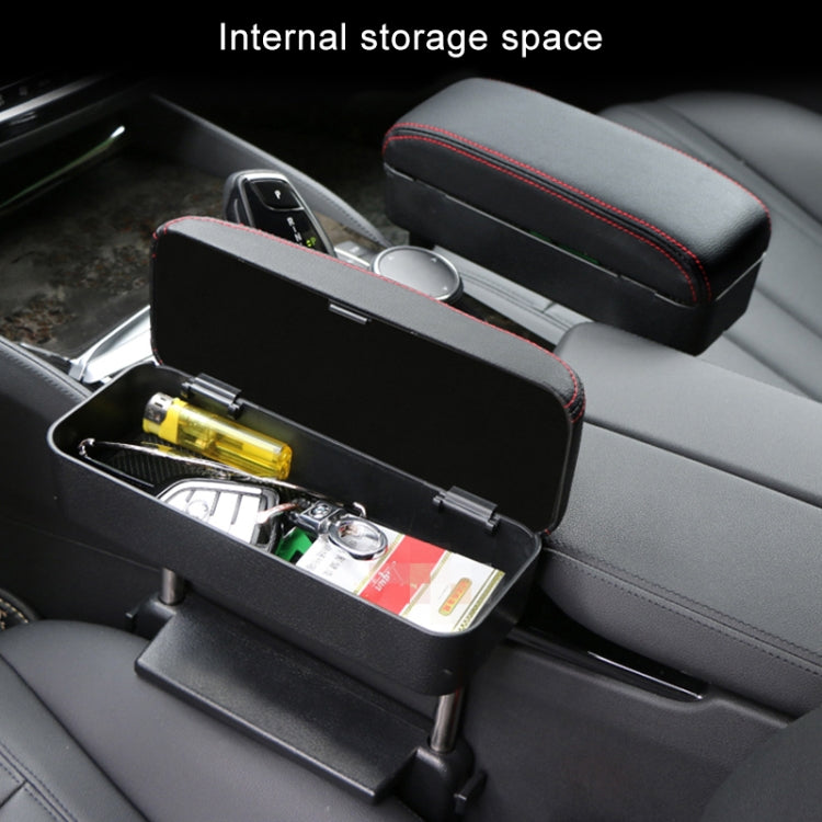2 PCS Universal Car PU Leather Wrapped Armrest Box Cushion Car Armrest Box Mat with Storage Box (Brown) - Stowing Tidying by PMC TechLife | Online Shopping South Africa | PMC TechLife | Buy Now Pay Later Mobicred