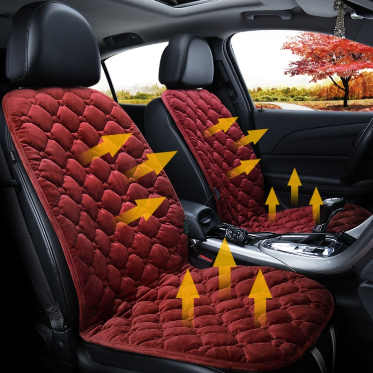 Car 24V Front Seat Heater Cushion Warmer Cover Winter Heated Warm, Double Seat (Red) - Seat Accessories by PMC Jewellery | Online Shopping South Africa | PMC Jewellery | Buy Now Pay Later Mobicred