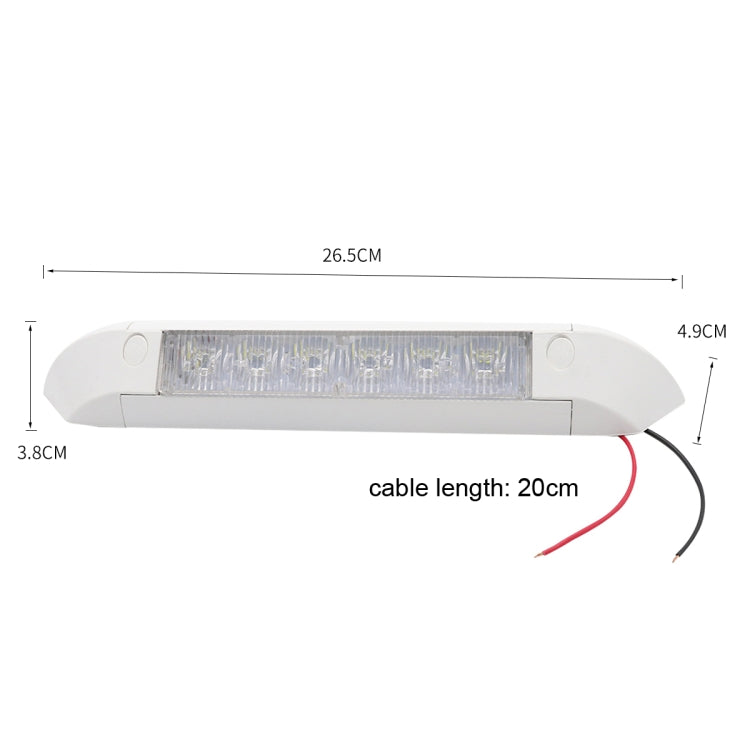 DC 12V 2.6W 6000K IP67 Marine RV Waterproof LED Stair Deck Dome Light Ceiling  Lamp, Aluminum Alloy Base - Marine Accessories & Parts by PMC Jewellery | Online Shopping South Africa | PMC Jewellery | Buy Now Pay Later Mobicred