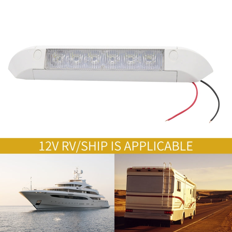 DC 12V 2.6W 6000K IP67 Marine RV Waterproof LED Stair Deck Dome Light Ceiling  Lamp, Aluminum Alloy Base - Marine Accessories & Parts by PMC Jewellery | Online Shopping South Africa | PMC Jewellery | Buy Now Pay Later Mobicred