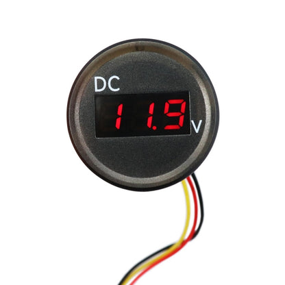 B3612 DC 0-100V IP67 Universal Car / RV / Boat Modified Digital Voltmeter with Cable, Cable Length: 18cm - Clocks & Car Meters by PMC Jewellery | Online Shopping South Africa | PMC Jewellery | Buy Now Pay Later Mobicred