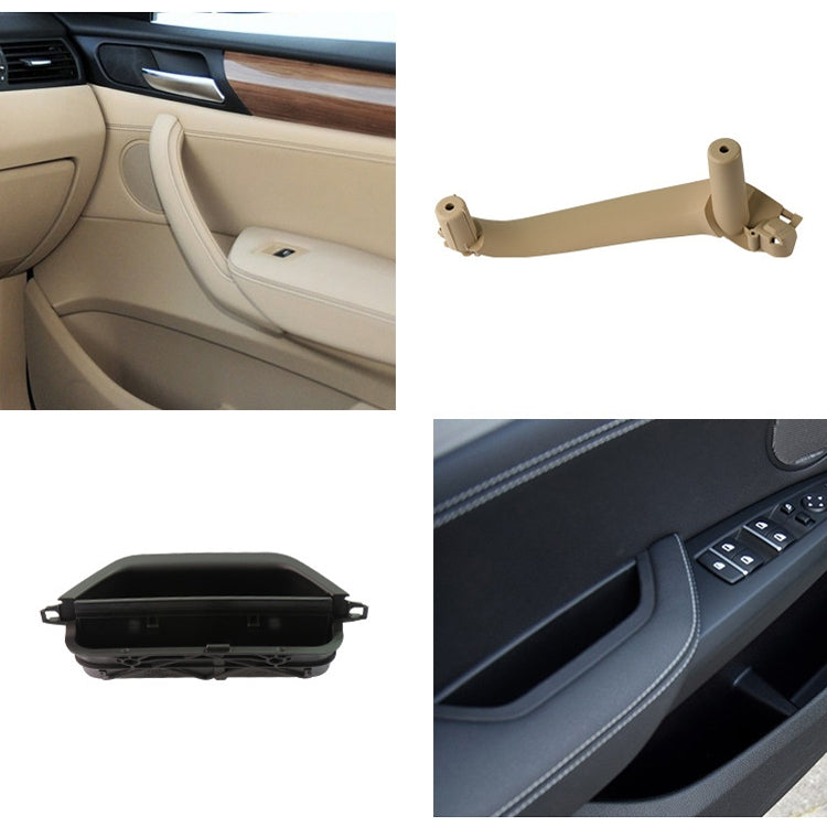 Car Rear Left Inside Doors Handle Pull Trim Cover 5141 7394 519-1 for BMW X3 X4, Left Driving (Beige) - Door Handles by PMC Jewellery | Online Shopping South Africa | PMC Jewellery