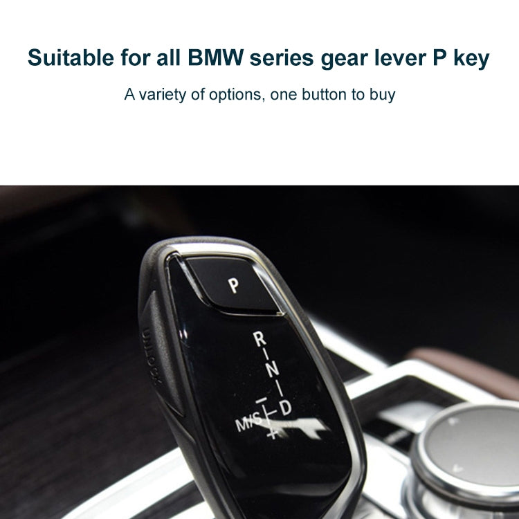 Car Gear Lever Auto Parking Button Letter P Cap for BMW 5 Series 2002-2010, Left Driving(Black) - Car Switches by PMC Jewellery | Online Shopping South Africa | PMC Jewellery | Buy Now Pay Later Mobicred