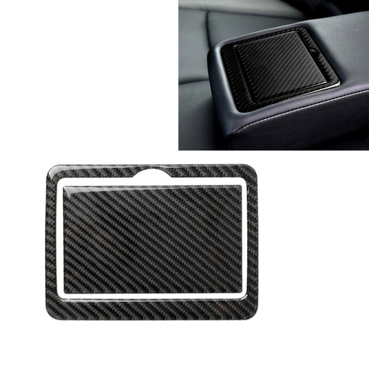 2 PCS Car Carbon Fiber Rear Water Cup Holder Panel Decorative Sticker for Infiniti Q50 / Q60 2014-2020 - Car Interior Mouldings by PMC Jewellery | Online Shopping South Africa | PMC Jewellery | Buy Now Pay Later Mobicred