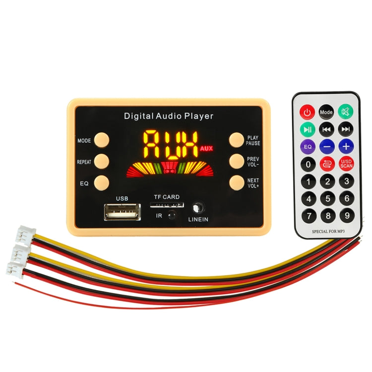 Car 5V Color Screen Audio MP3 Player Decoder Board FM Radio TF Card USB, with Bluetooth Function & Remote Control - Car MP3 & MP4 & MP5 by PMC Jewellery | Online Shopping South Africa | PMC Jewellery | Buy Now Pay Later Mobicred