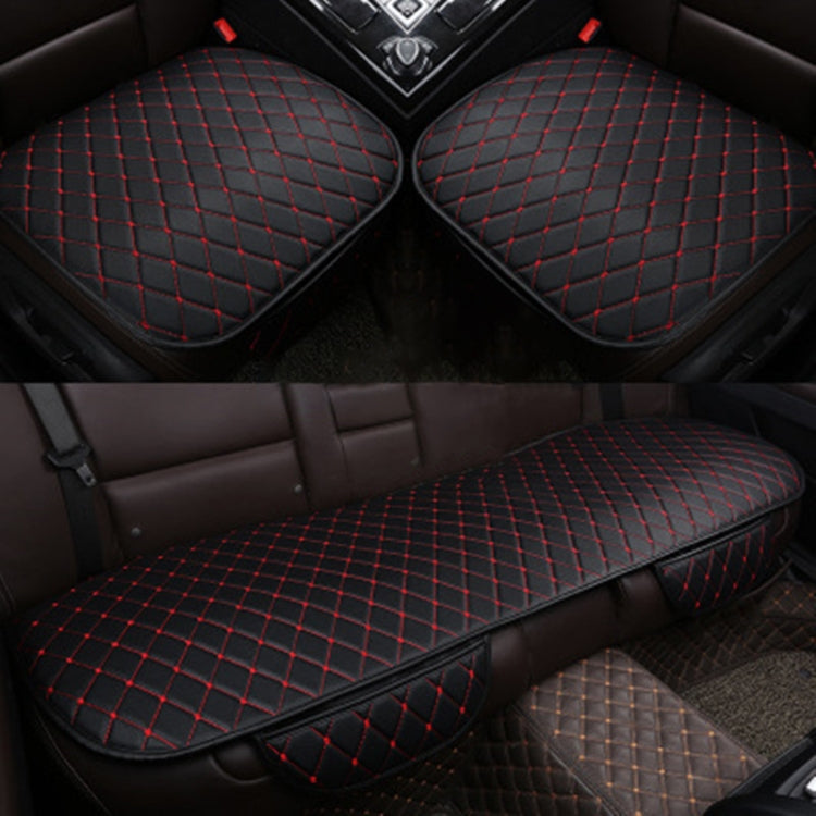 Car Seat Cushion Universal Simple Seat Cover Anti-slip Mat Auto Accessories (Black Red) - Seat Accessories by PMC Jewellery | Online Shopping South Africa | PMC Jewellery | Buy Now Pay Later Mobicred