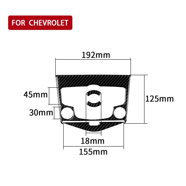 Car Carbon Fiber CD Panel Decorative Sticker for Chevrolet Cruze 2009-2015, Left and Right Drive Universal - Car Interior Mouldings by PMC Jewellery | Online Shopping South Africa | PMC Jewellery | Buy Now Pay Later Mobicred