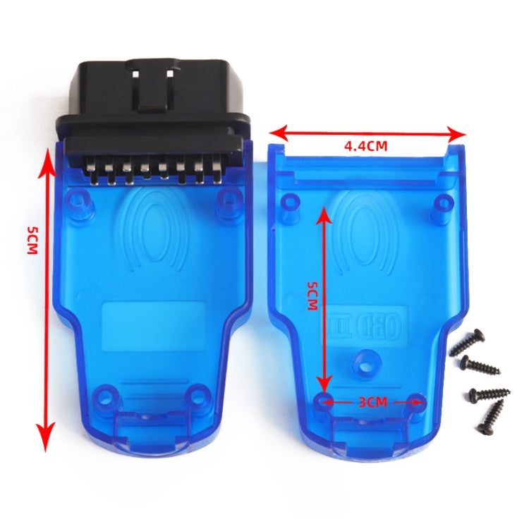 Car OBD 2 Male Connector OBD Plug Fingerprint Case - Cables & Connectors by PMC Jewellery | Online Shopping South Africa | PMC Jewellery | Buy Now Pay Later Mobicred