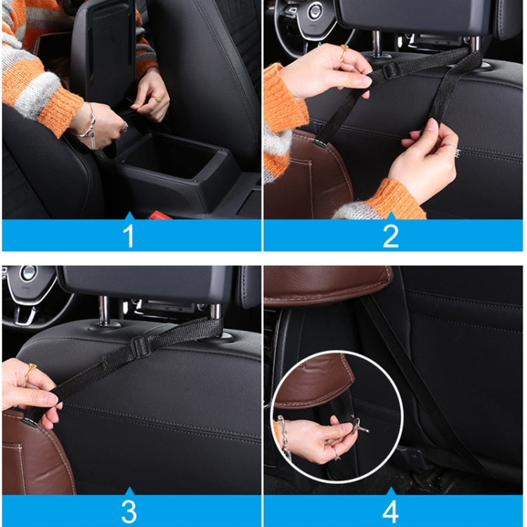 Car Front Seat Hanging Bag Paper Towel / Water Cup Storage Bag(Coffee) - Tissue Boxes by PMC Jewellery | Online Shopping South Africa | PMC Jewellery | Buy Now Pay Later Mobicred