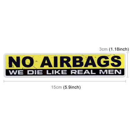 10 PCS Car NO AIRBAGS Words Random Decorative Sticker - Decorative Sticker by PMC Jewellery | Online Shopping South Africa | PMC Jewellery | Buy Now Pay Later Mobicred