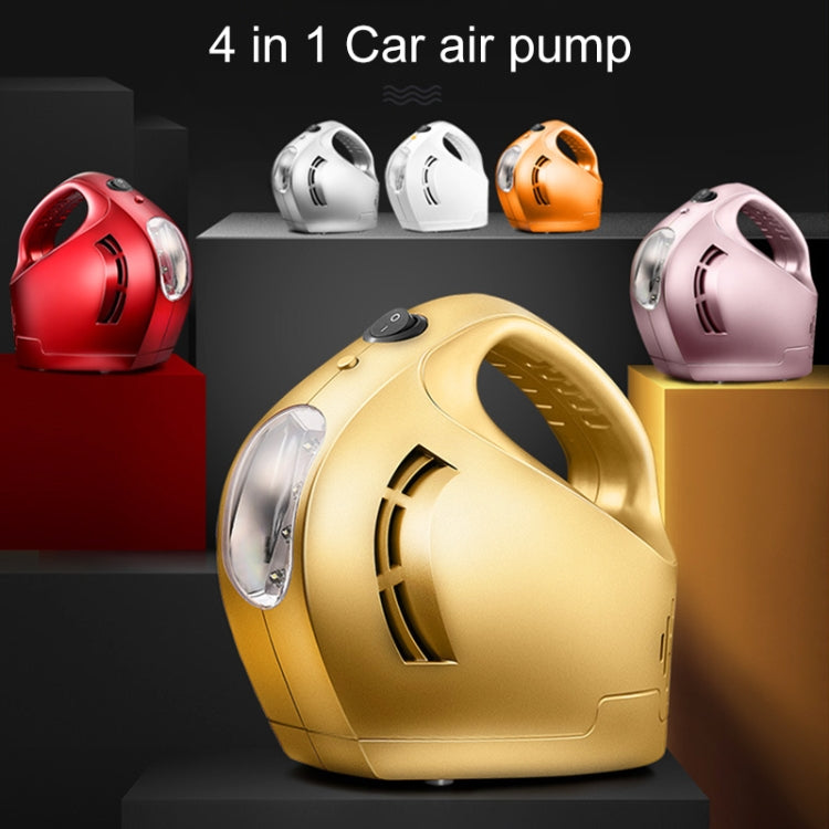 DC 12V 100W Four In One Portable  Car Tire Pump Inflatable Pump(White) - Inflatable Pump by PMC TechLife | Online Shopping South Africa | PMC TechLife