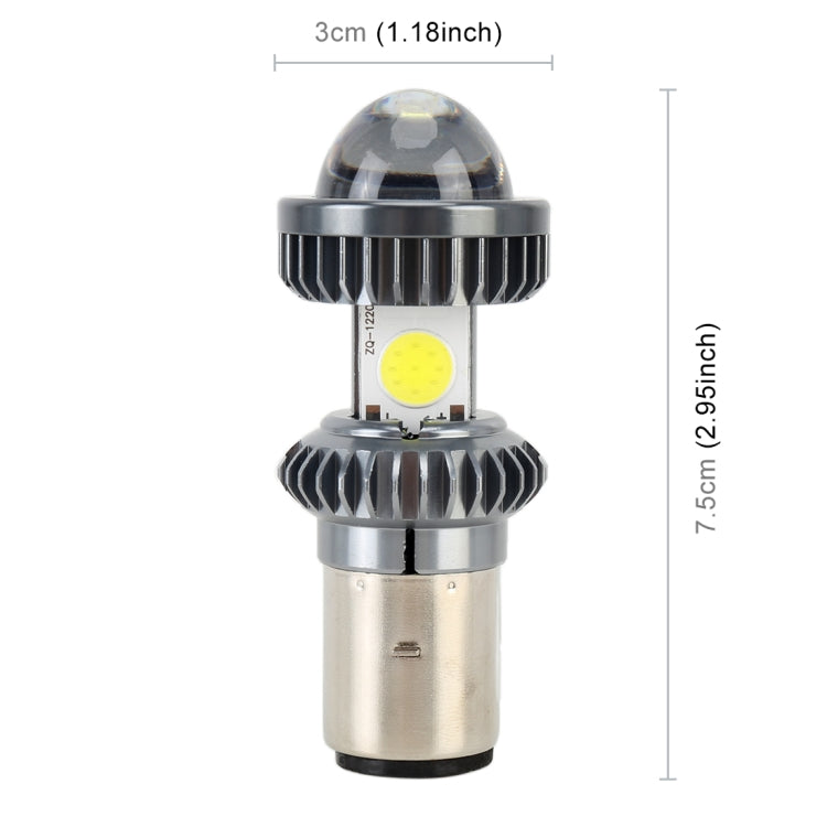 BA20D DC9-18V / 4.7W (H)2.2W(L) / 6000K / 500LM Motorcycle LED Headlight with COB Lamp Beads - Headlights by PMC TechLife | Online Shopping South Africa | PMC TechLife | Buy Now Pay Later Mobicred