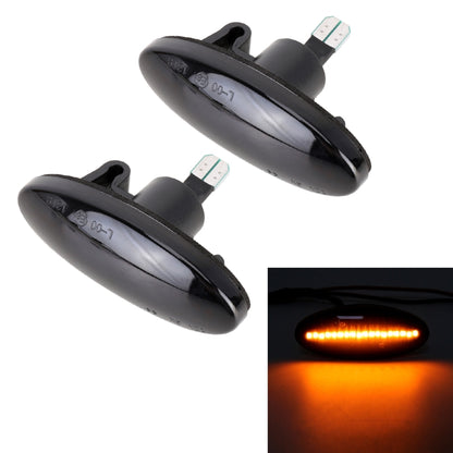 2 PCS DC12V / 3W Car LED Dynamic Blinker Side Lights Flowing Water Turn Signal Light for Nissan, Amber Light (Black) - Arrow Turn Lights by PMC Jewellery | Online Shopping South Africa | PMC Jewellery