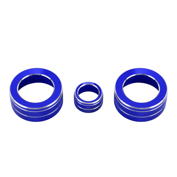 3 PCS Car Metal Air Conditioner Knob Case for Honda AVANCIER / URV (Blue) - Decoration Rings by PMC Jewellery | Online Shopping South Africa | PMC Jewellery | Buy Now Pay Later Mobicred