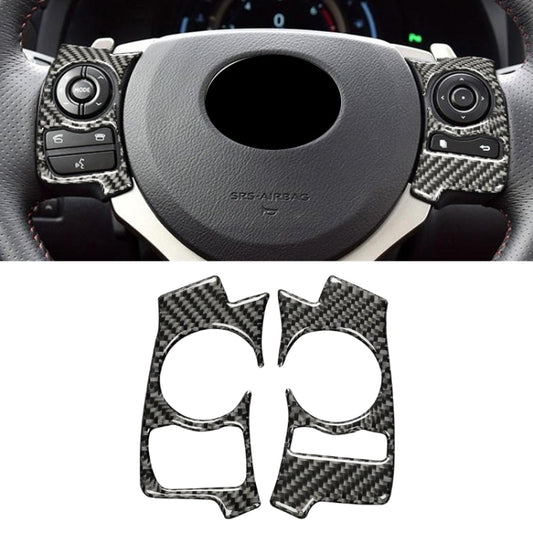 Car Carbon Fiber Steering Wheel Button Decorative Sticker for Lexus IS250 NX200 200t 300h 13-, Left Drive C Style - Car Interior Mouldings by PMC Jewellery | Online Shopping South Africa | PMC Jewellery | Buy Now Pay Later Mobicred