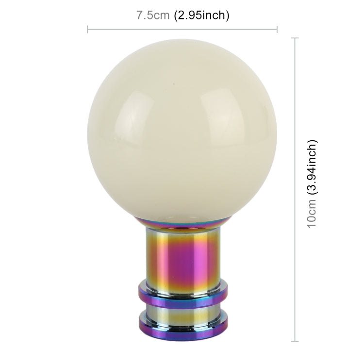 Universal Car Ball Shape Gear Head Gear Shift Knob (Beige) - Shift Knob by PMC Jewellery | Online Shopping South Africa | PMC Jewellery | Buy Now Pay Later Mobicred