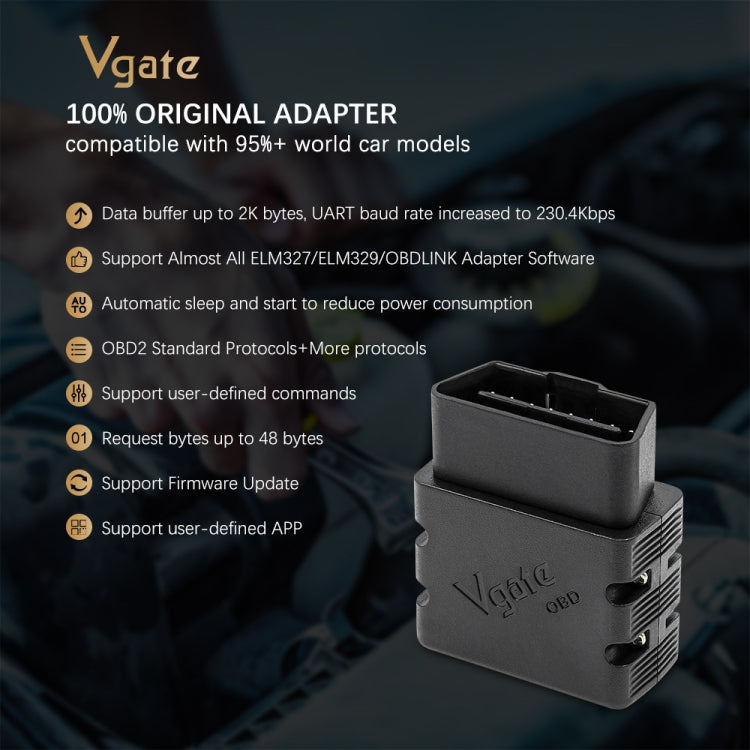 Vgate VLINKER MC+ V2.2 Bluetooth 4.0 Car OBD Fault Diagnosis Detector - free shipping - PMC TechLife - Order now!