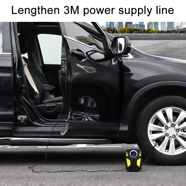 Car 12V Portable Inflatable Cylinder Pedal Digital Display Air Pump with Light & Tool Box - Inflatable Pump by PMC TechLife | Online Shopping South Africa | PMC TechLife