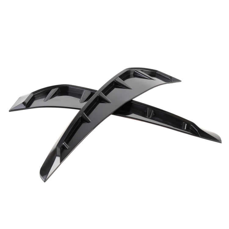 2 PCS Car Soft Silicone Decorative Sticker Outside Sticker, Bright Black - Decorative Sticker by PMC TechLife | Online Shopping South Africa | PMC TechLife | Buy Now Pay Later Mobicred