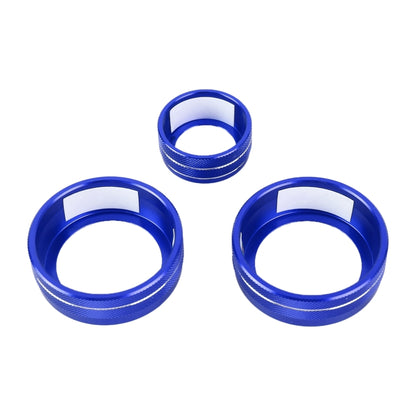 3 PCS Car Metal Air Conditioner Knob Case for Honda CR-V 2017-2021 (Blue) - Decoration Rings by PMC Jewellery | Online Shopping South Africa | PMC Jewellery | Buy Now Pay Later Mobicred