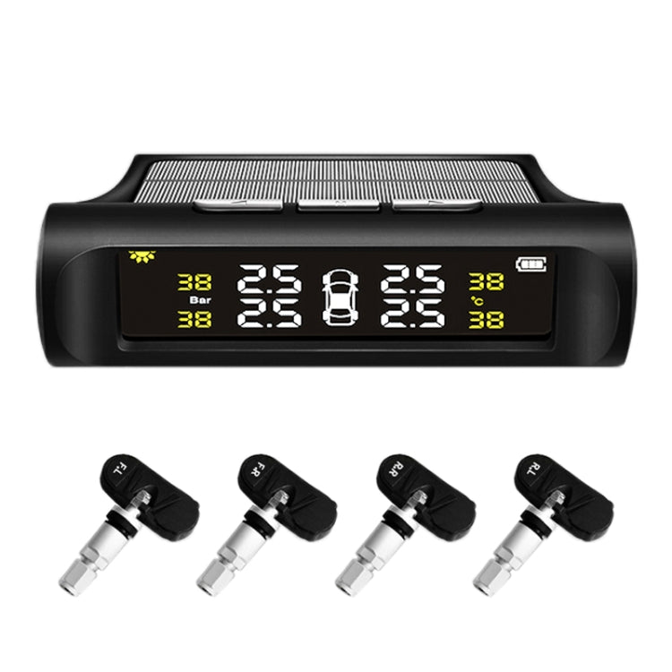 YB-P0248 Universal Car Wireless Solar Built-in TPMS Tire Pressure Monitor Detector - Tire Pressure Gauges by PMC Jewellery | Online Shopping South Africa | PMC Jewellery | Buy Now Pay Later Mobicred