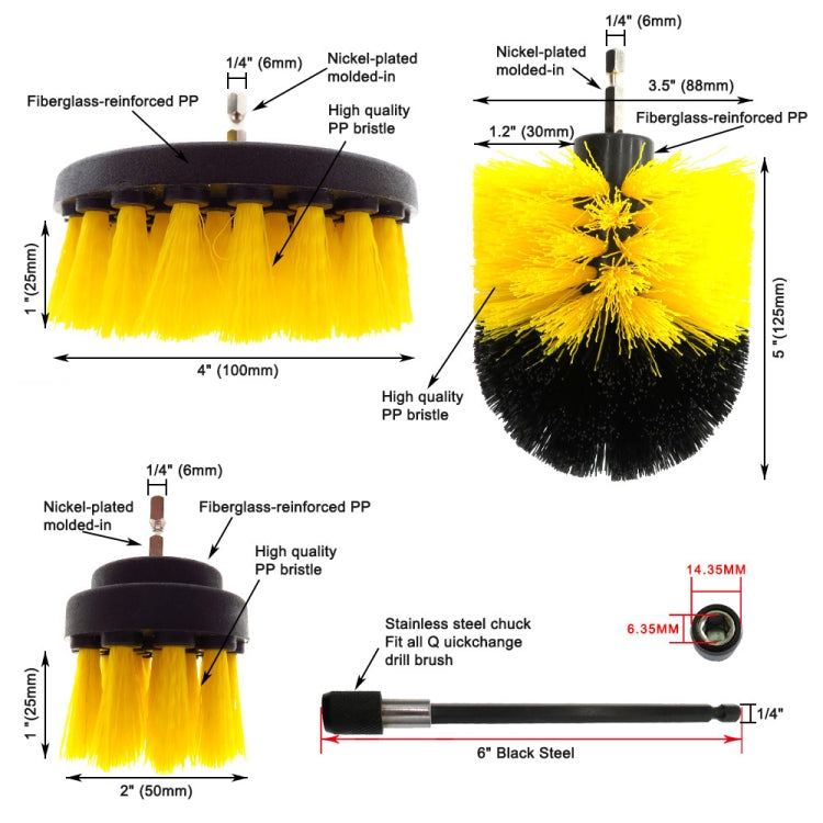 31 in 1 Floor Wall Window Glass Cleaning Descaling Electric Drill Brush Head Set - Sponges, Cloths & Brushes by PMC Jewellery | Online Shopping South Africa | PMC Jewellery | Buy Now Pay Later Mobicred