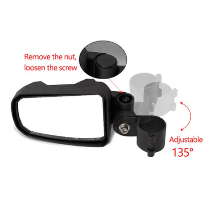 Pair All-terrain Vehicles Wide Field View 1.75 inch Rearview Mirror Side Reflector Mirror for UTV / ATV - Side Mirrors by PMC Jewellery | Online Shopping South Africa | PMC Jewellery