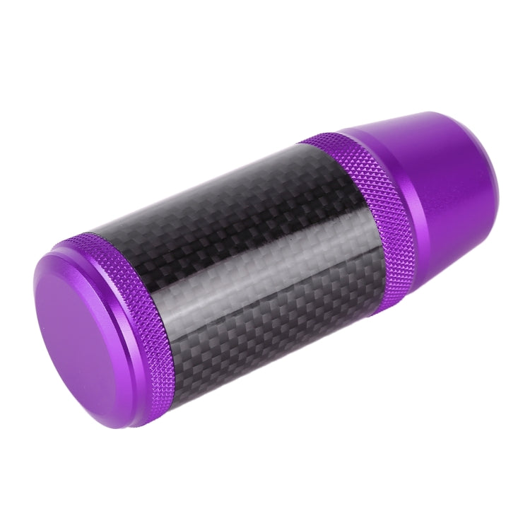 Universal Car Carbon Fiber Metal Gear Shift Knob (Purple) - Shift Knob by PMC Jewellery | Online Shopping South Africa | PMC Jewellery | Buy Now Pay Later Mobicred