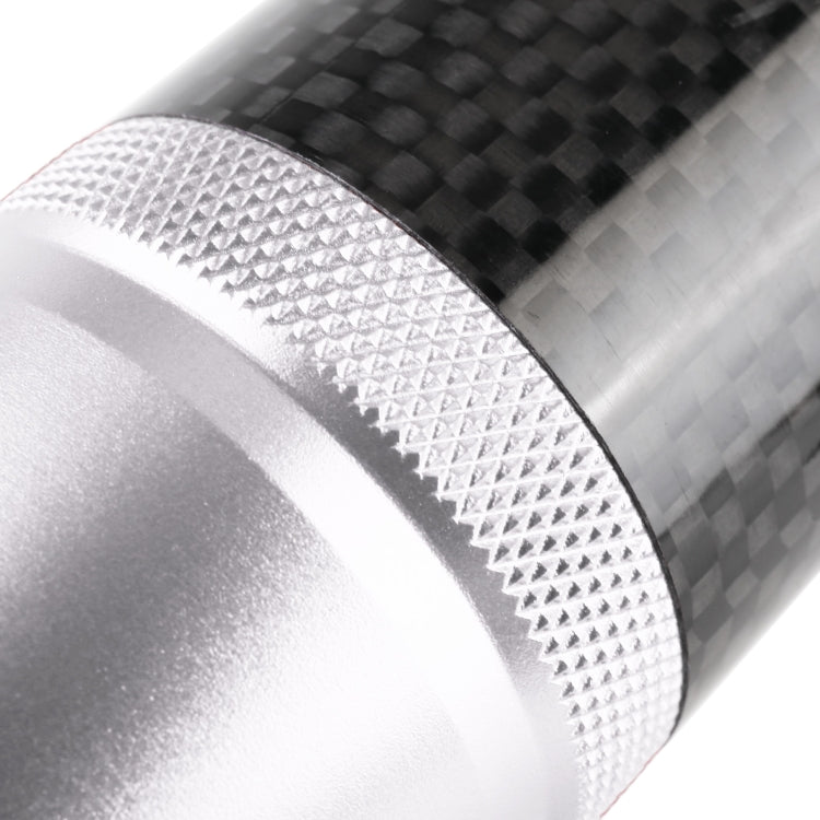 Universal Car Carbon Fiber Metal Gear Shift Knob (Silver) - Shift Knob by PMC Jewellery | Online Shopping South Africa | PMC Jewellery | Buy Now Pay Later Mobicred