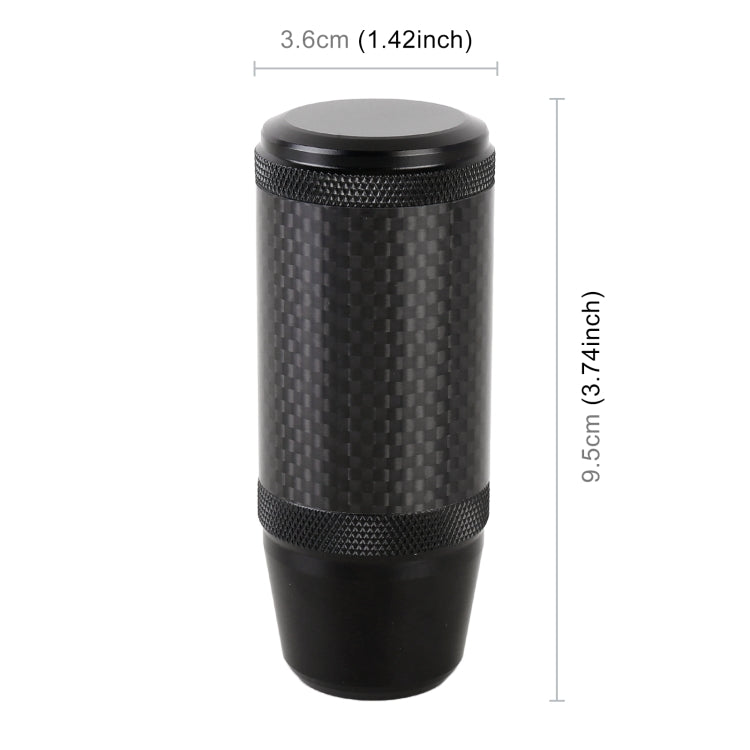 Universal Car Carbon Fiber Metal Gear Shift Knob - Shift Knob by PMC Jewellery | Online Shopping South Africa | PMC Jewellery | Buy Now Pay Later Mobicred