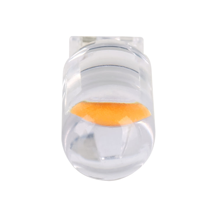 50 PCS T10 DC12V / 0.3W Car Clearance Light COB Lamp Beads(Yellow Light) - Clearance Lights by PMC TechLife | Online Shopping South Africa | PMC TechLife | Buy Now Pay Later Mobicred