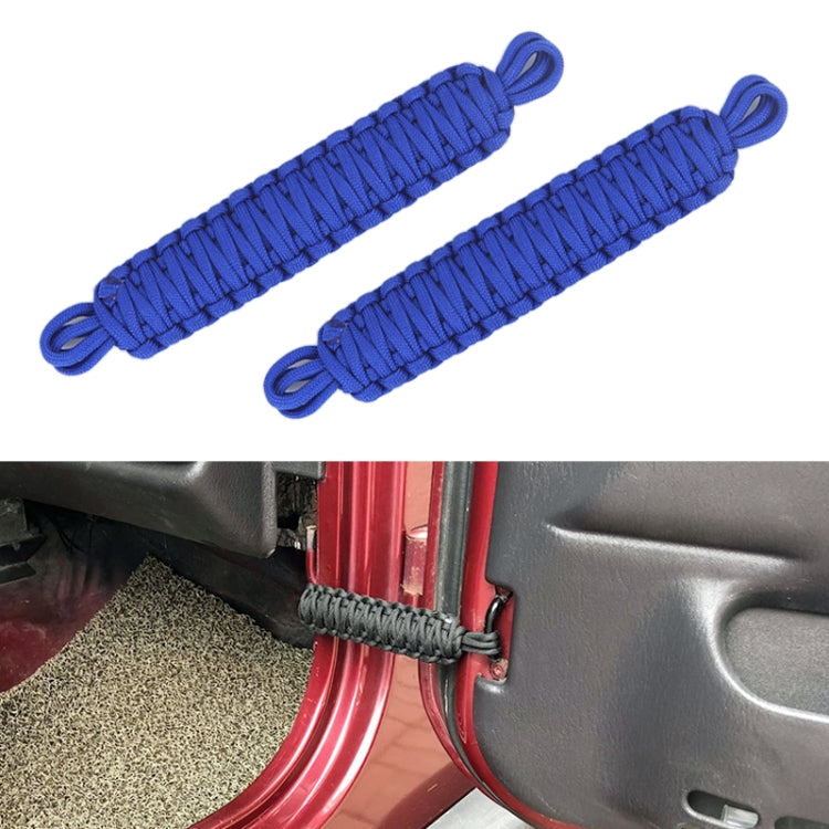 Car Door Limit Braided Rope Strap for Jeep Wrangler (Blue) - Other Tools by PMC Jewellery | Online Shopping South Africa | PMC Jewellery | Buy Now Pay Later Mobicred