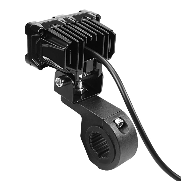 ZH-1583A1 External Waterproof Double Lamp Bead LED Headlight Square Dragon Button Type - LED Headlamps by PMC TechLife | Online Shopping South Africa | PMC TechLife | Buy Now Pay Later Mobicred