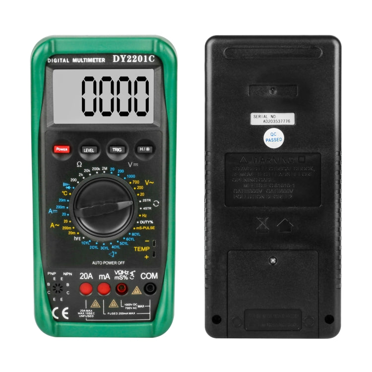 DUOYI DY2201C Car High-precision Digital Multi-function Maintenance Automatic Universal Meter - Electronic Test by DUOYI | Online Shopping South Africa | PMC Jewellery | Buy Now Pay Later Mobicred