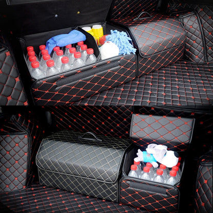 Car Trunk Foldable Storage Box, Rhombic Grid Middle Size: 40 x 32 x 30cm (Black) - Stowing Tidying by PMC Jewellery | Online Shopping South Africa | PMC Jewellery | Buy Now Pay Later Mobicred