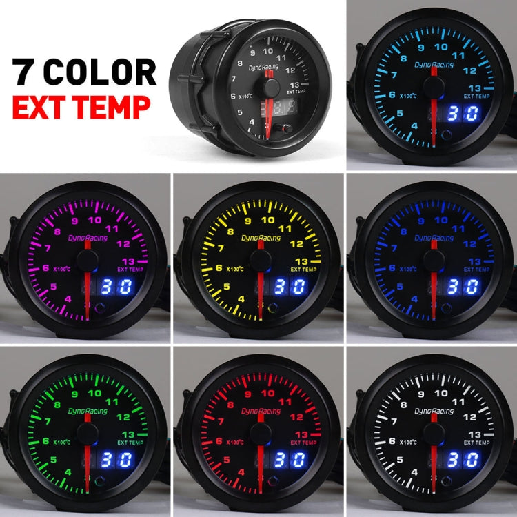 Car Universal 52mm Digital Display LED LCD Colorful Exhaust Temperature Gauge - Car Modification by PMC Jewellery | Online Shopping South Africa | PMC Jewellery | Buy Now Pay Later Mobicred