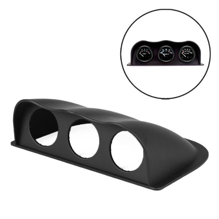 Car 52mm 3 Holes Dash Gauge Meter Pod Mount Holder, Black - Decoration Rings by PMC TechLife | Online Shopping South Africa | PMC TechLife | Buy Now Pay Later Mobicred