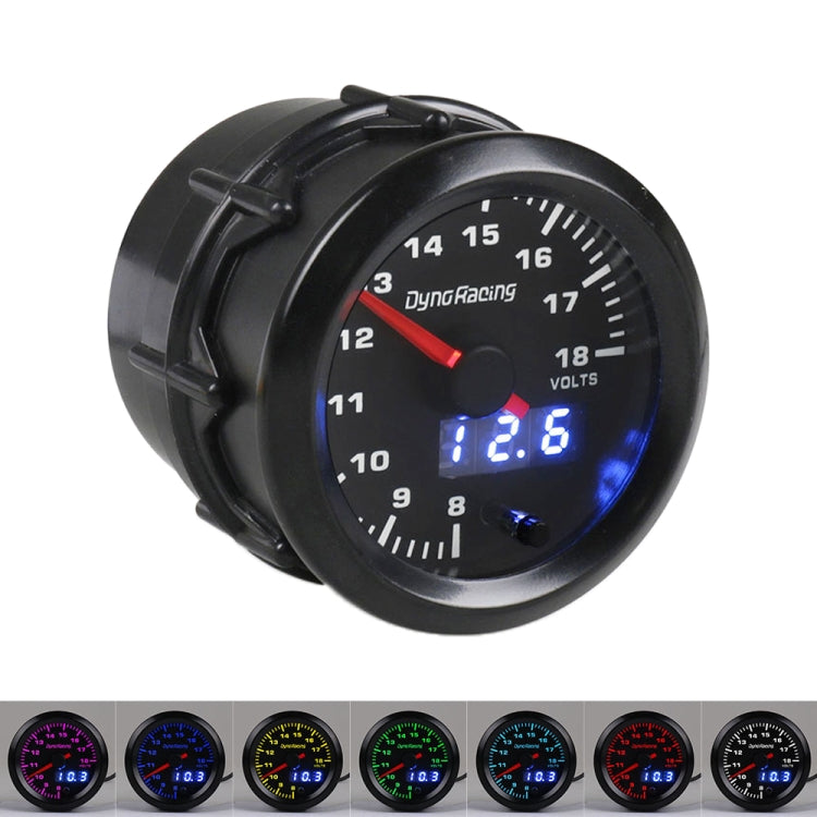 52mm Car Modified Colorful Voltmeter - Car Modification by PMC TechLife | Online Shopping South Africa | PMC TechLife | Buy Now Pay Later Mobicred