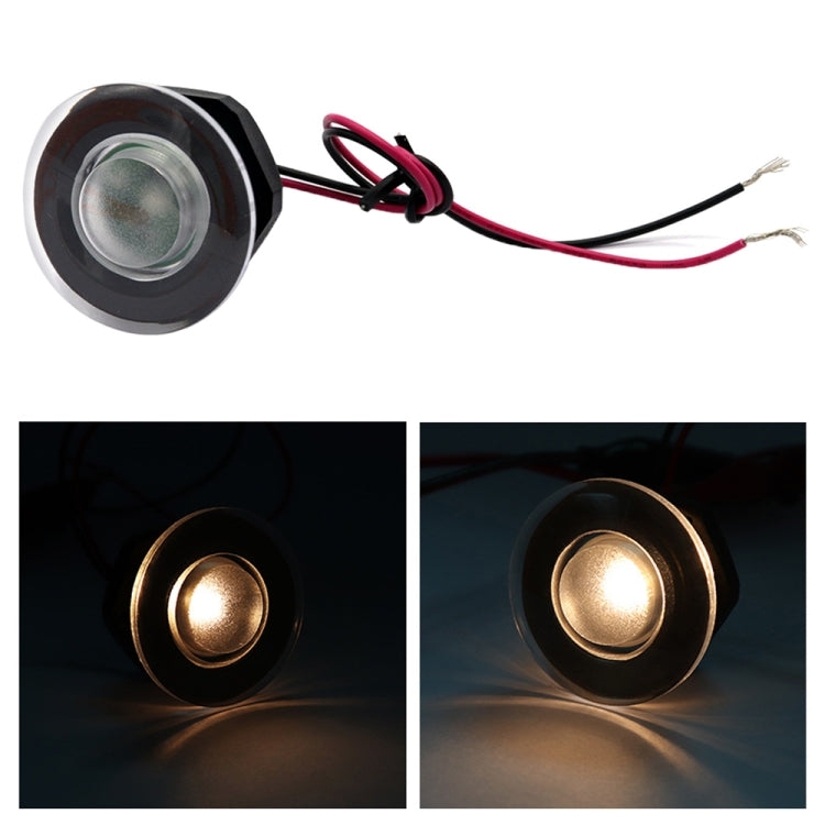 RV / Yacht Walkway Light LED Round Light DC12V (White Light) - Dome Lights by PMC TechLife | Online Shopping South Africa | PMC TechLife | Buy Now Pay Later Mobicred