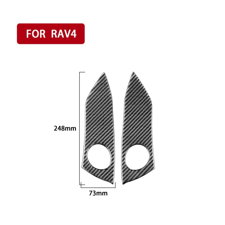 Carbon Fiber Car Warning Light Switch Panel Decorative Sticker for Toyota Old RAV4 2006-2013,Left and Right Drive Universal - Car Interior Mouldings by PMC Jewellery | Online Shopping South Africa | PMC Jewellery | Buy Now Pay Later Mobicred