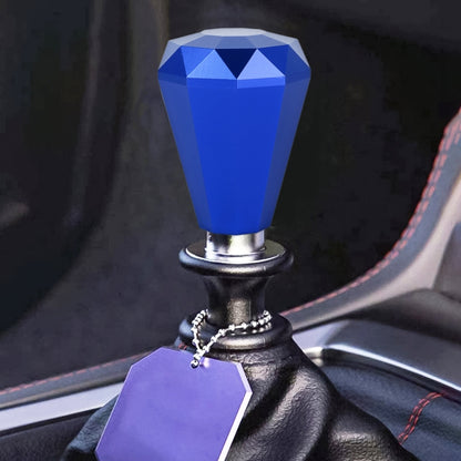 Universal Car Diamond Shape Metal Gear Shift Knob (Blue) - Shift Knob by PMC Jewellery | Online Shopping South Africa | PMC Jewellery | Buy Now Pay Later Mobicred