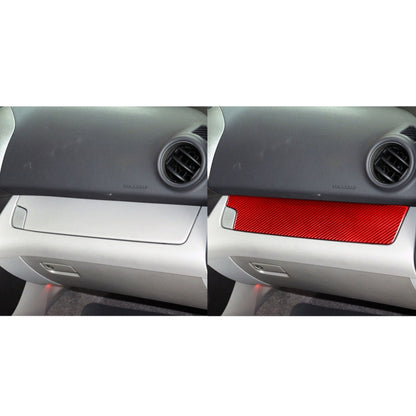 Car Carbon Fiber Passenger Center Control Panel Decorative Sticker for Toyota RAV4 2006-2013, Left Drive (Red) - Car Interior Mouldings by PMC Jewellery | Online Shopping South Africa | PMC Jewellery | Buy Now Pay Later Mobicred