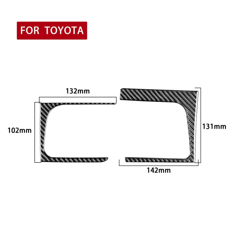 Car Carbon Fiber Side Air Outlet Decorative Sticker for Toyota Highlander 2014-2019, Left Drive - Car Interior Mouldings by PMC Jewellery | Online Shopping South Africa | PMC Jewellery | Buy Now Pay Later Mobicred
