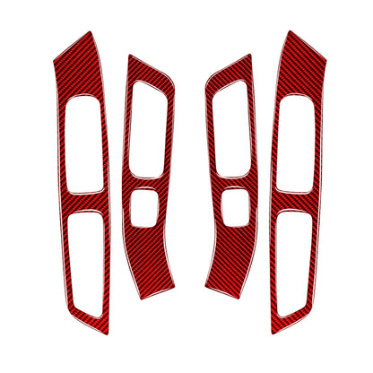 Car Window Lift Decorative Sticker for Volvo V60 2010-2017, Left and Right Drive (Red) - Car Interior Mouldings by PMC Jewellery | Online Shopping South Africa | PMC Jewellery | Buy Now Pay Later Mobicred