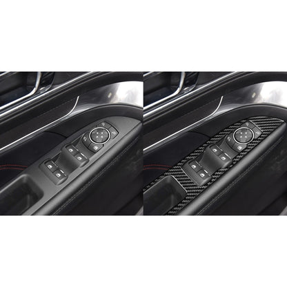 Car Carbon Fiber Window Lift Panel Decorative Sticker for Ford Explorer 2013-2019, Left Drive - Car Interior Mouldings by PMC Jewellery | Online Shopping South Africa | PMC Jewellery | Buy Now Pay Later Mobicred