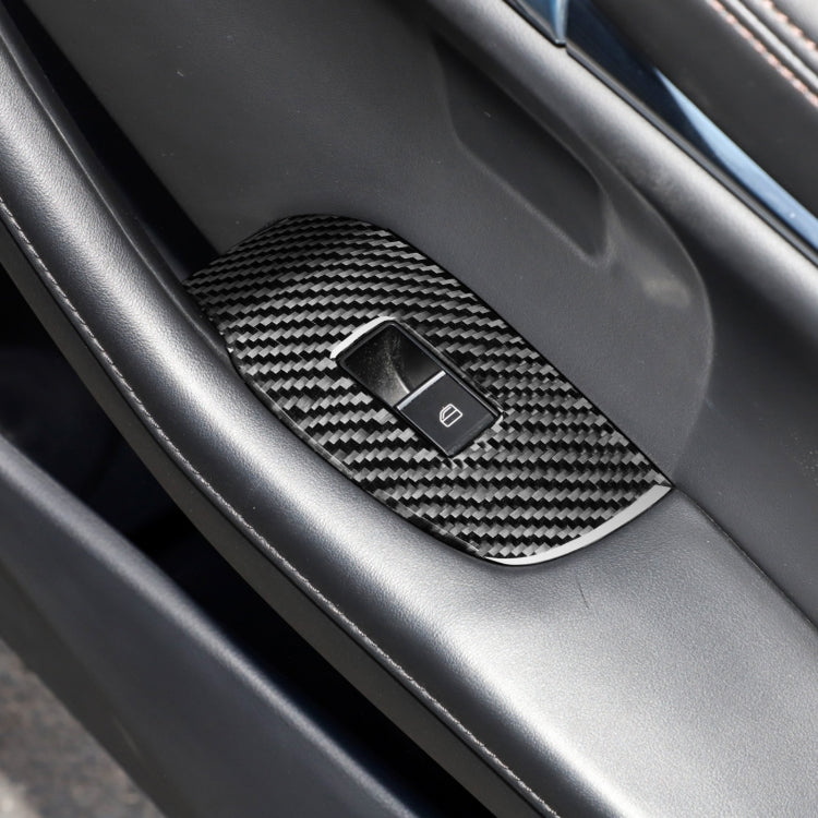 7 in 1 Car Carbon Fiber Window Lift Panel Decorative Sticker for Mazda 3 Axela 2020, Left Drive - Car Interior Mouldings by PMC Jewellery | Online Shopping South Africa | PMC Jewellery | Buy Now Pay Later Mobicred