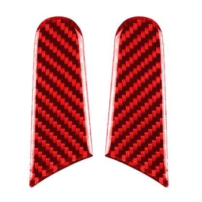 Car Carbon Fiber Rearview Mirror Decorative Sticker for Porsche Macan 2014-2021, Left and Right Drive Universal (Red) - Car Interior Mouldings by PMC Jewellery | Online Shopping South Africa | PMC Jewellery | Buy Now Pay Later Mobicred