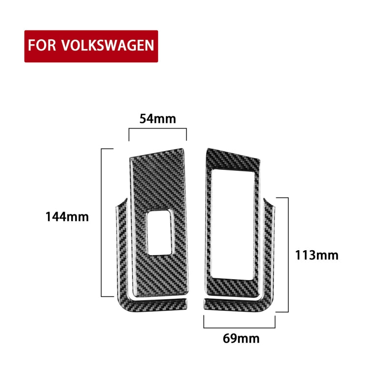 Car Carbon Fiber Glass Lift Panel Decorative Sticker for Volkswagen Beetle 2012-2019, Left Drive - Car Interior Mouldings by PMC Jewellery | Online Shopping South Africa | PMC Jewellery | Buy Now Pay Later Mobicred