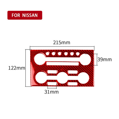 Carbon Fiber Car Instrument Control Panel Decorative Sticker for Nissan GTR R35 2008-2016, Left Driving (Red) - Car Interior Mouldings by PMC Jewellery | Online Shopping South Africa | PMC Jewellery | Buy Now Pay Later Mobicred